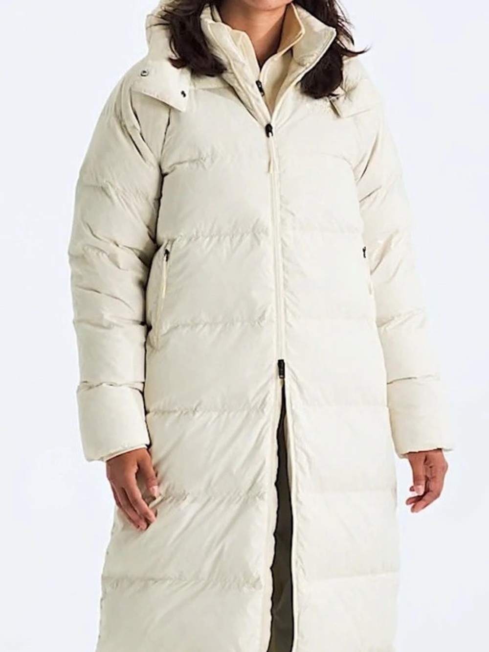 The North Face City L Down HD Parka Women's White Long Puffer Coat XL NWT